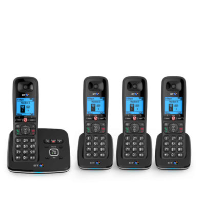 BT 6610 Cordless Telephone with Answering Machine &ndash; Quad